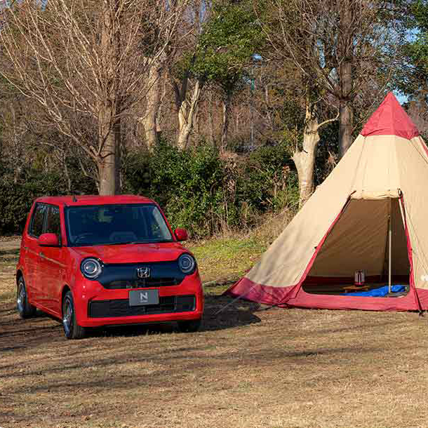 「N-ONE」にキャンプ道具をどう積む？上手な積み方を検証