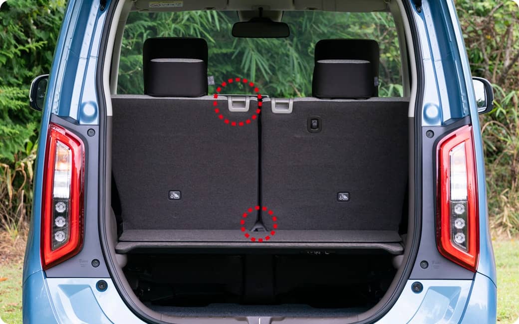 床面の段差は布状の荷物で埋めてフラットに！