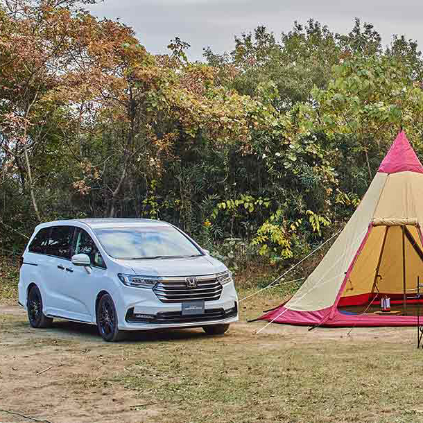 「オデッセイ（2022年9月終了モデル）」にキャンプ道具をどう積む？上手な積み方を検証