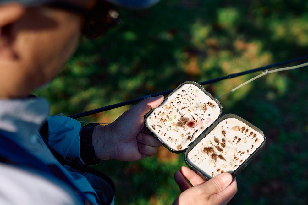 これがフライ（毛鉤）です