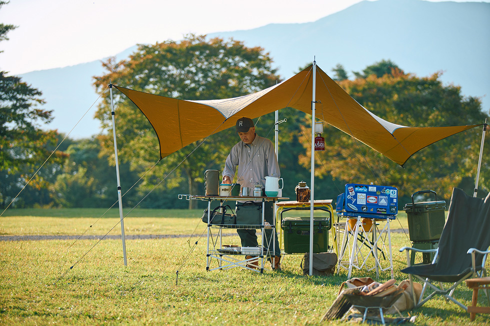 今のキャンプってロースタイルだけど、昔はハイスタイルだったんです