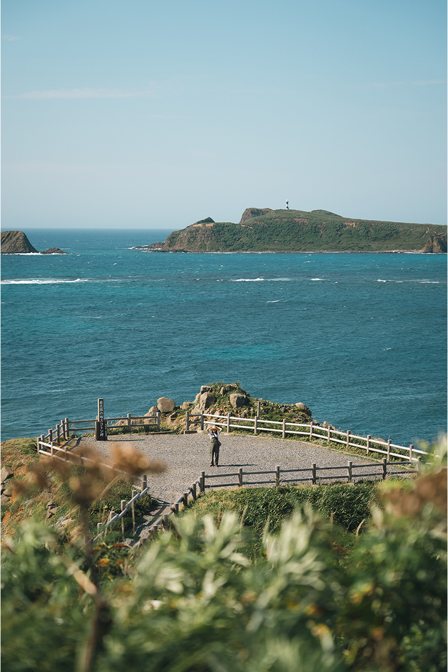 向こうに見える島はトド島って言うんだね