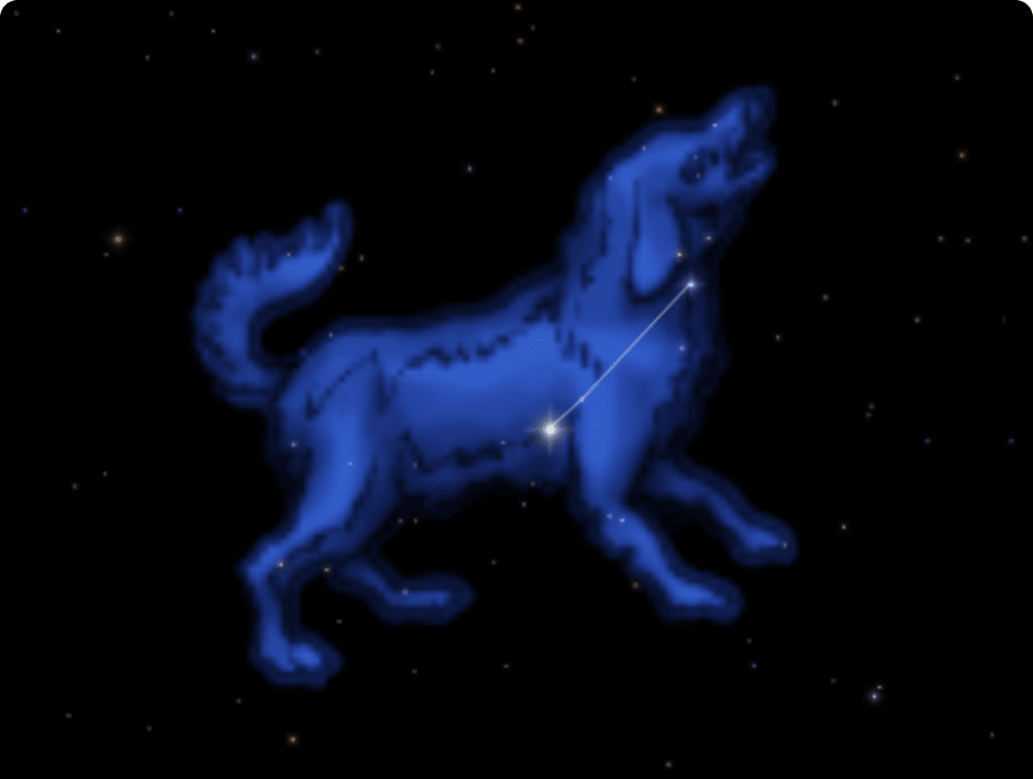 星座線と星座イメージのフル画像