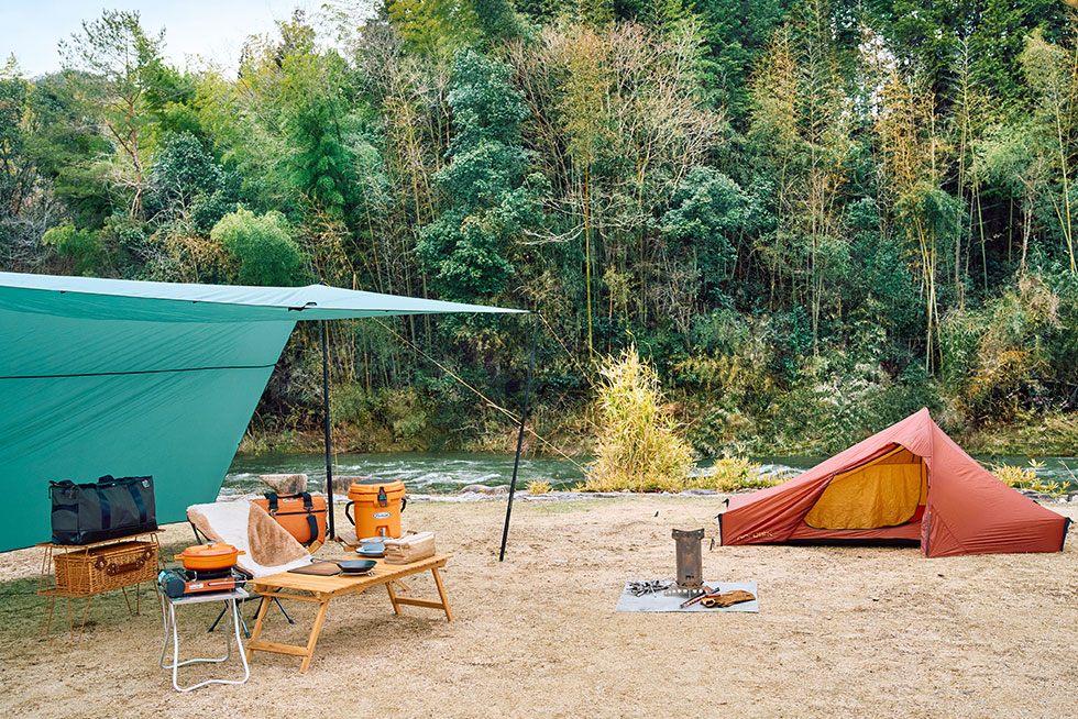 キャンプサイトが完成