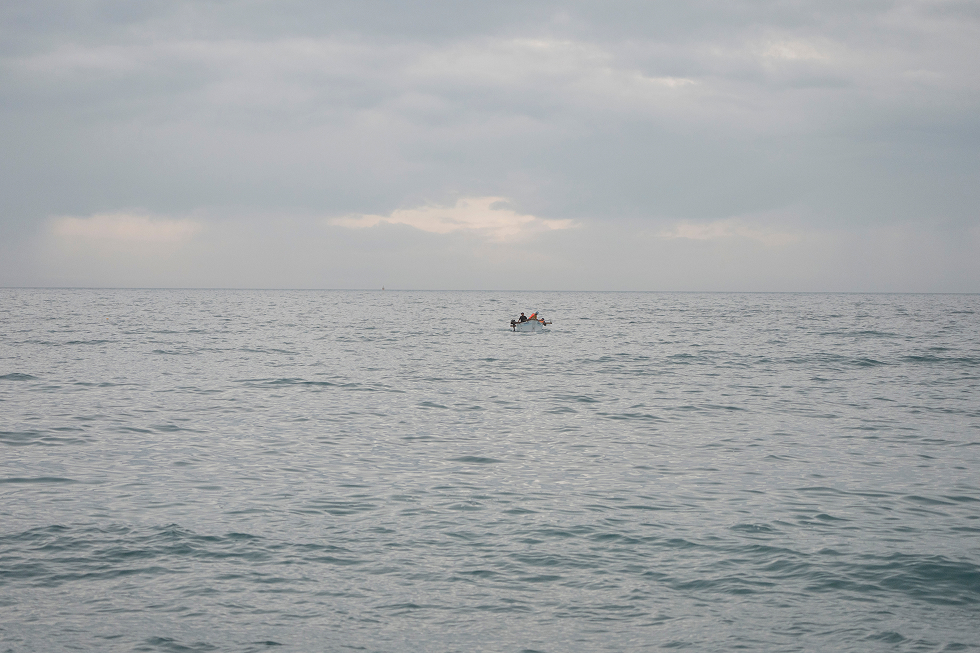 地引網漁の様子