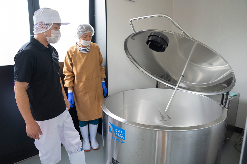 モッツァレラチーズ作り体験スタート