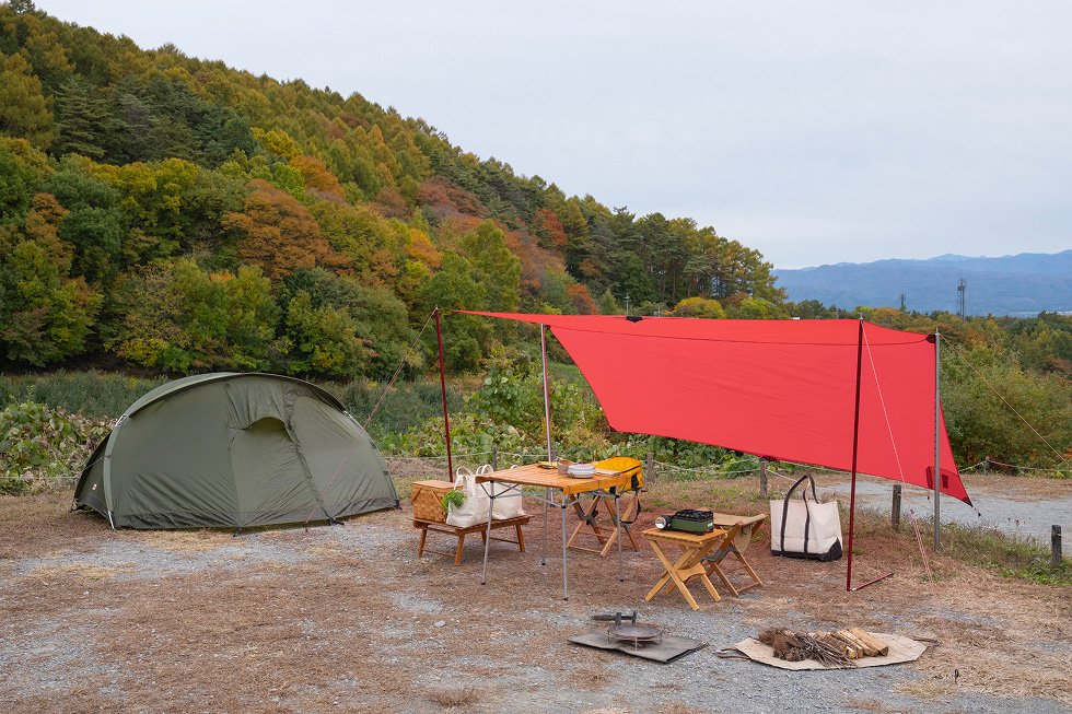 キャンプ場到着。キャンプご飯作りへ。