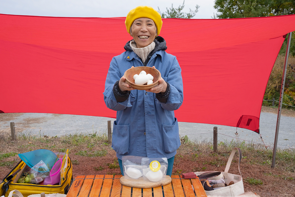 キャンプ場到着。キャンプご飯作りへ。