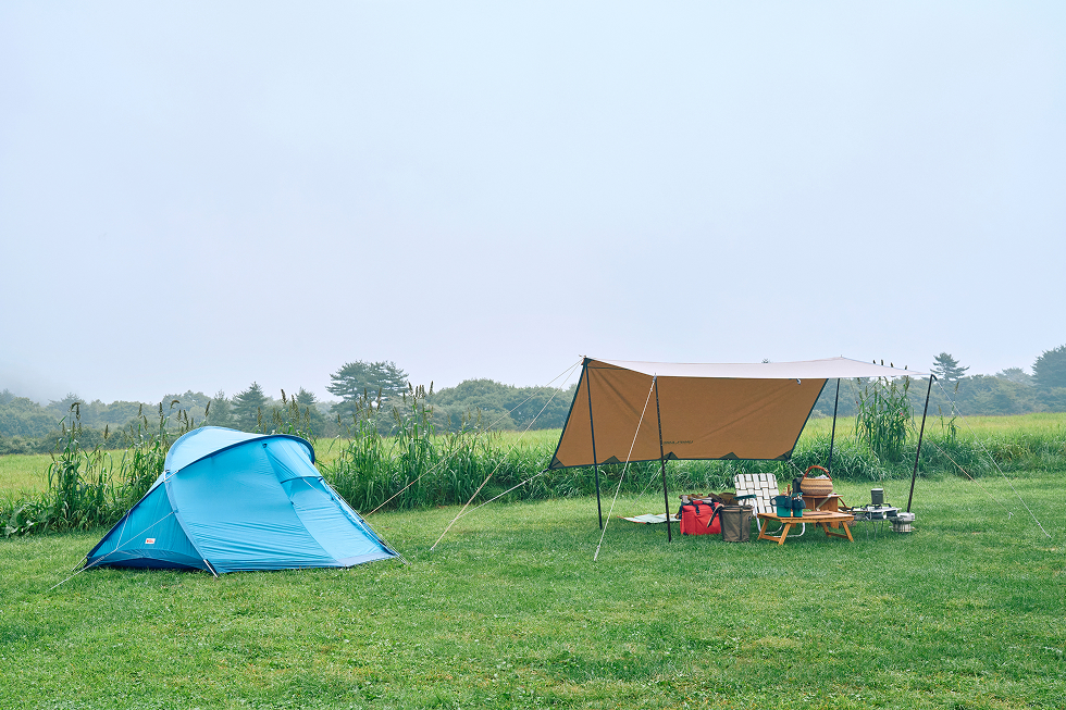完成したキャンプサイト
