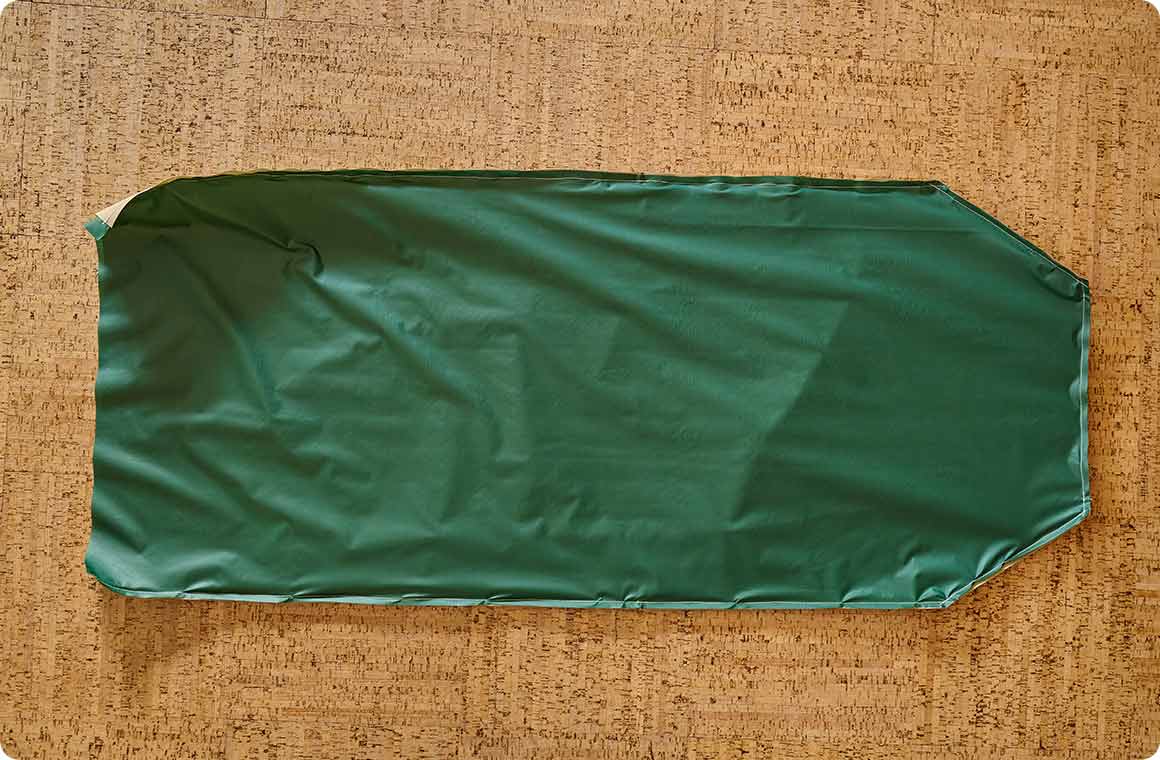 縫い終えた状態。