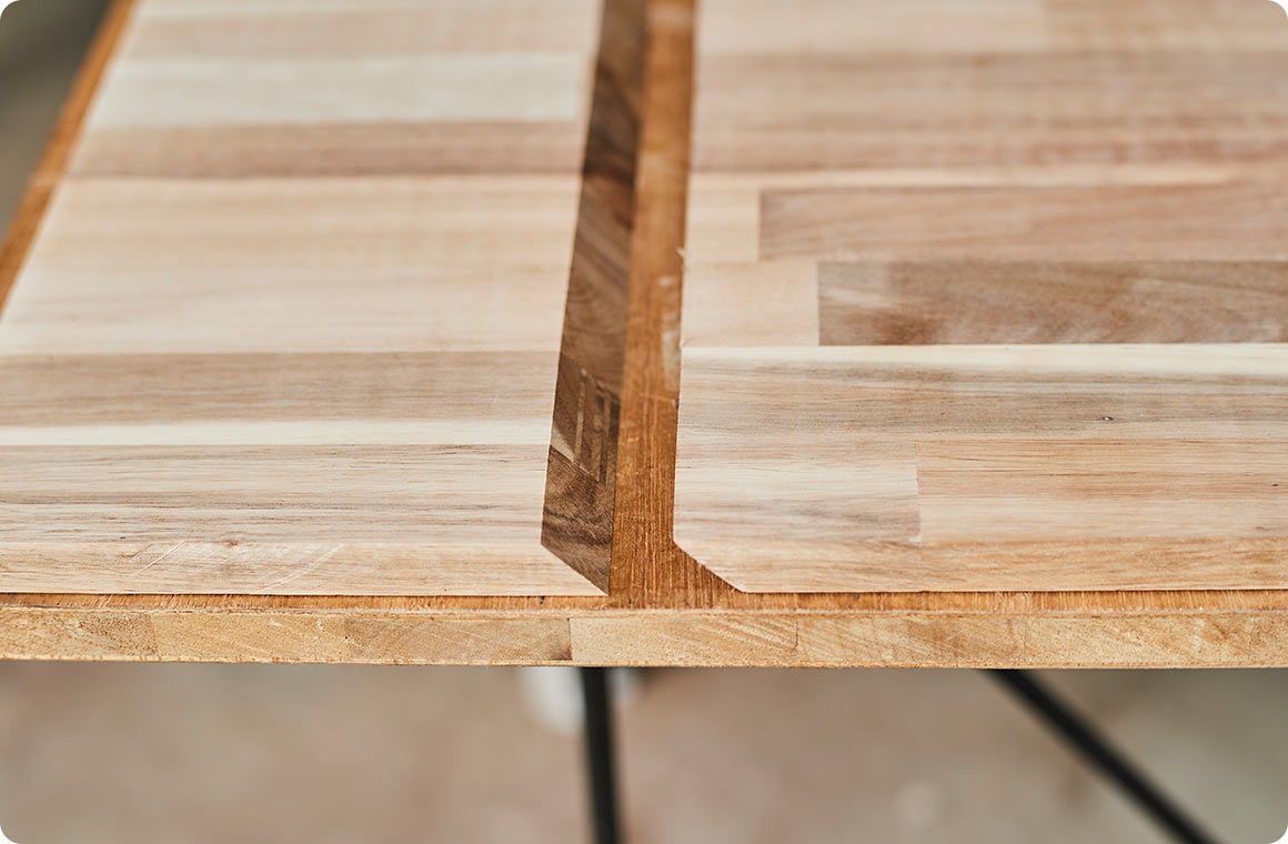 カットした断面