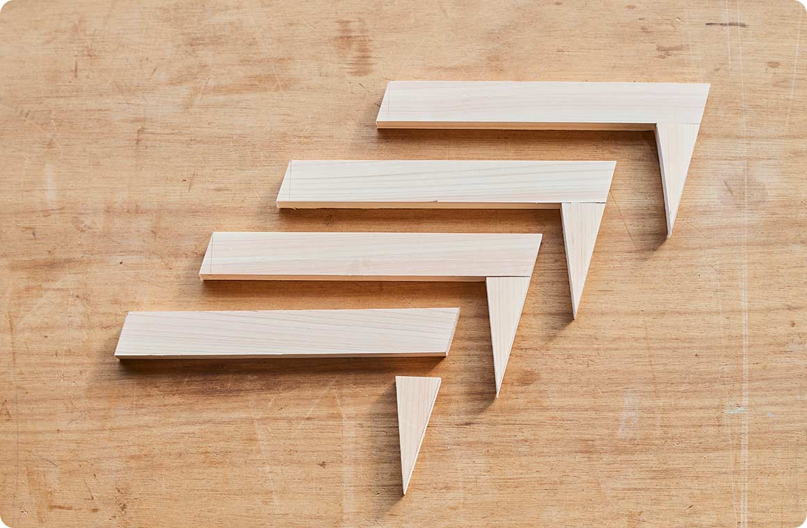 3.脚をカットする