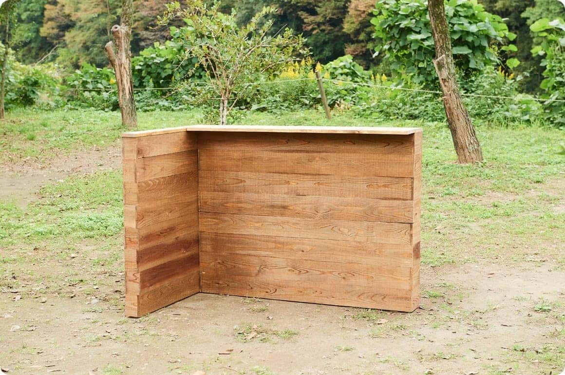 袖壁は、左右のどちらにも接続できる仕様