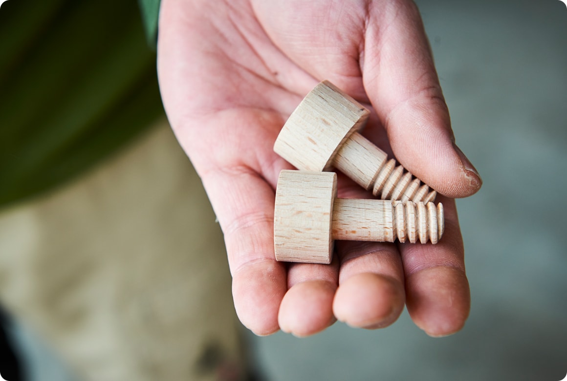 座面生地の縫製を済ませたら