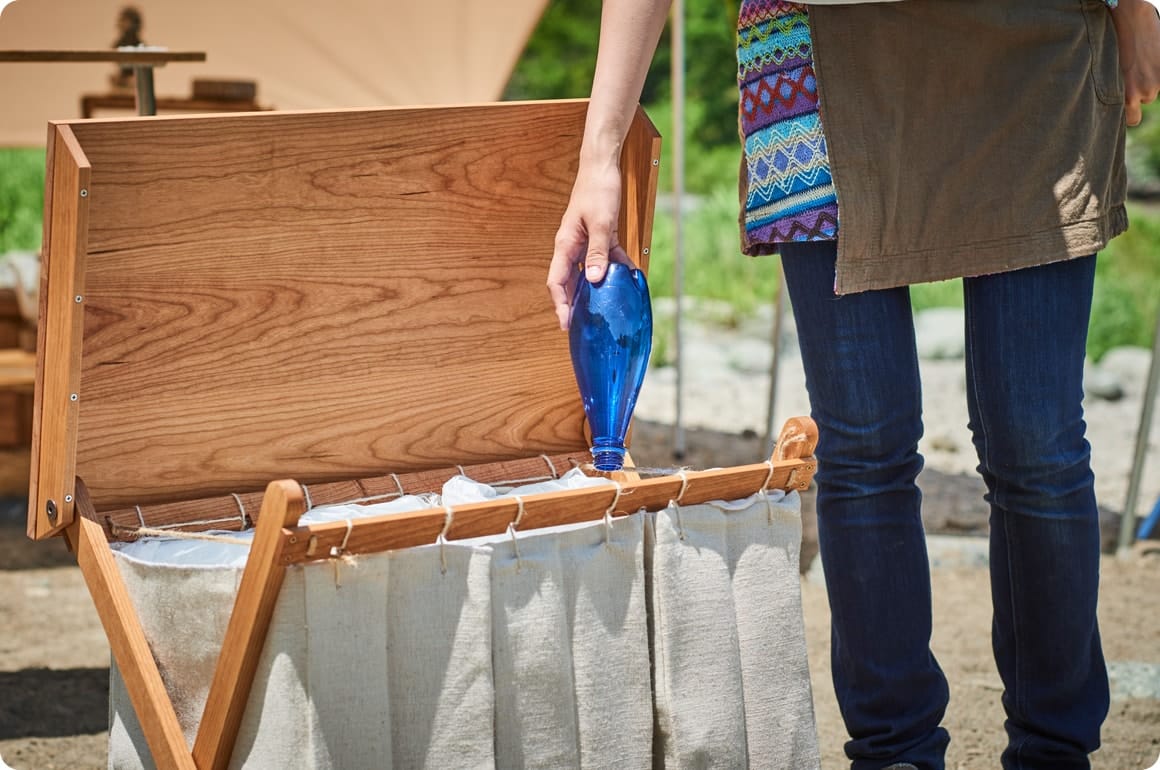 袋を3つ用意したのは、もちろんゴミを分別するため