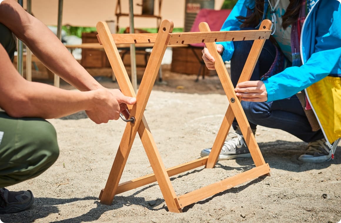 ボルト・ワッシャー・ナットで固定する