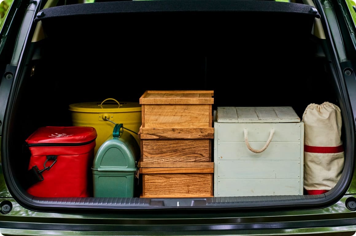 車載時には横に積み重ねても安定感抜群