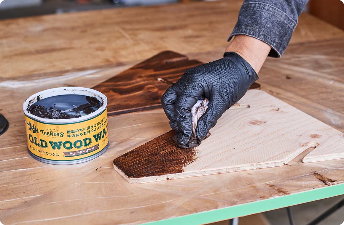 全体をやすりがけしたら塗装をして作業完了