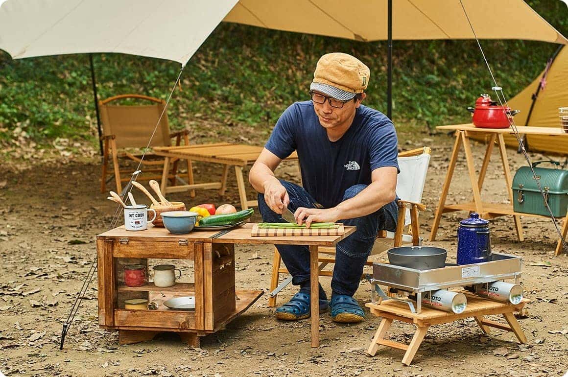 さっそくロースタイル・キッチンの作業台として使ってみました