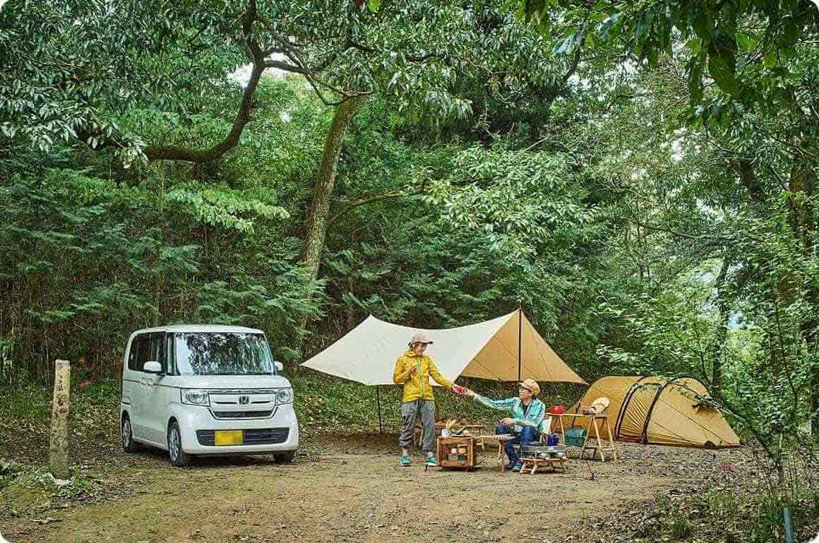 クリアな窓があるだけで、キャンプフィールドでの存在感が際立ちます