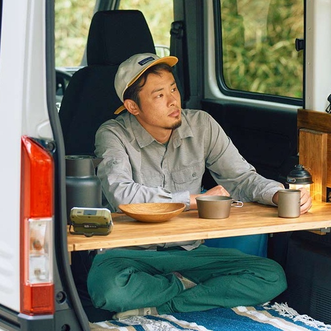 【自作】N-VANの荷室をキャンプ仕様にアレンジ！便利な2WAYテーブル（作り方）