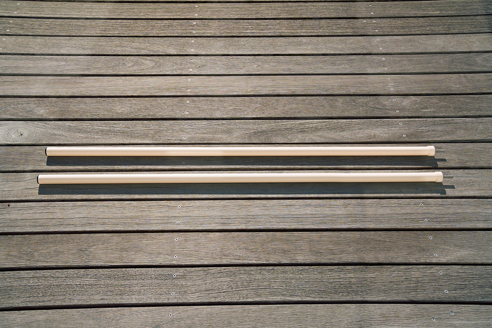 縦ポールはできあがり