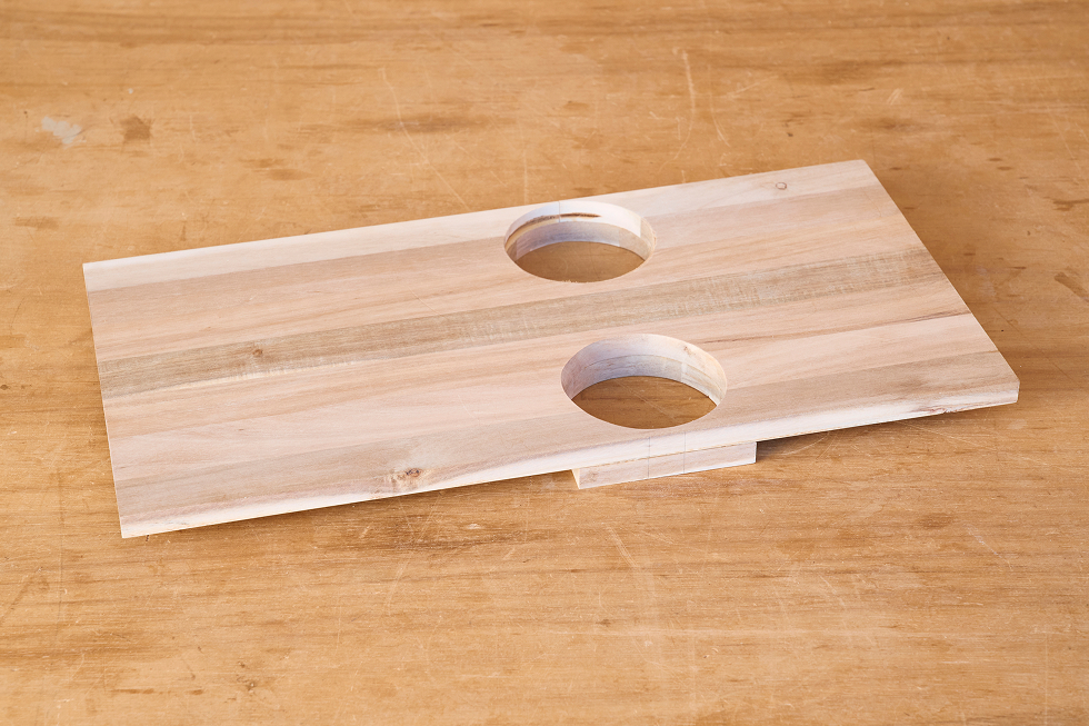 穴を開け終えた状態