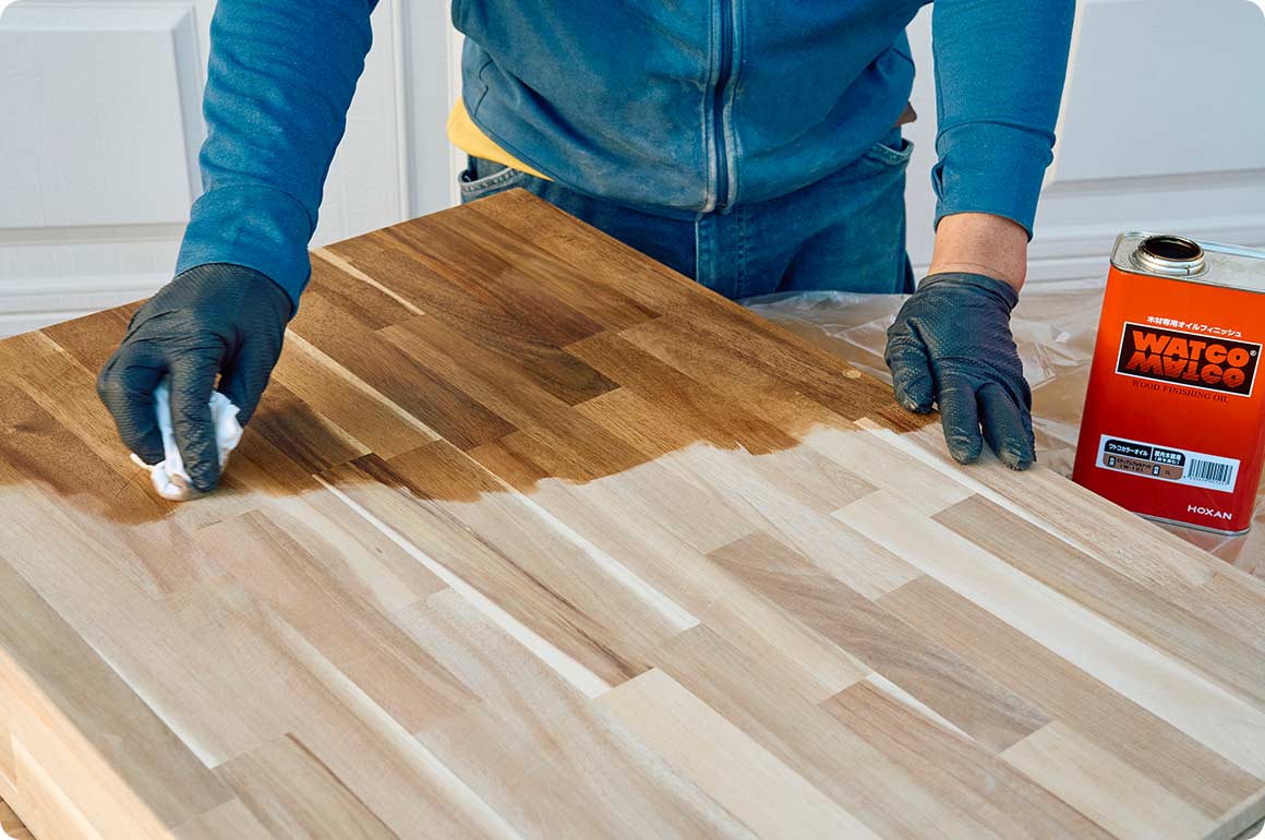 塗料は濃さを出しました