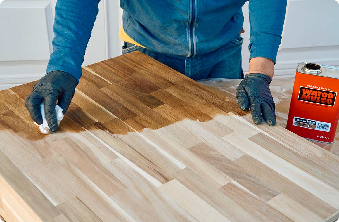 最後に塗装をして作業完了（塗装方法は塗料の仕様に準じる）。