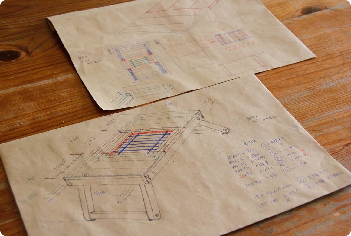 テーブルを的確なサイズにするためには、 緻密なカット作業が必要となります