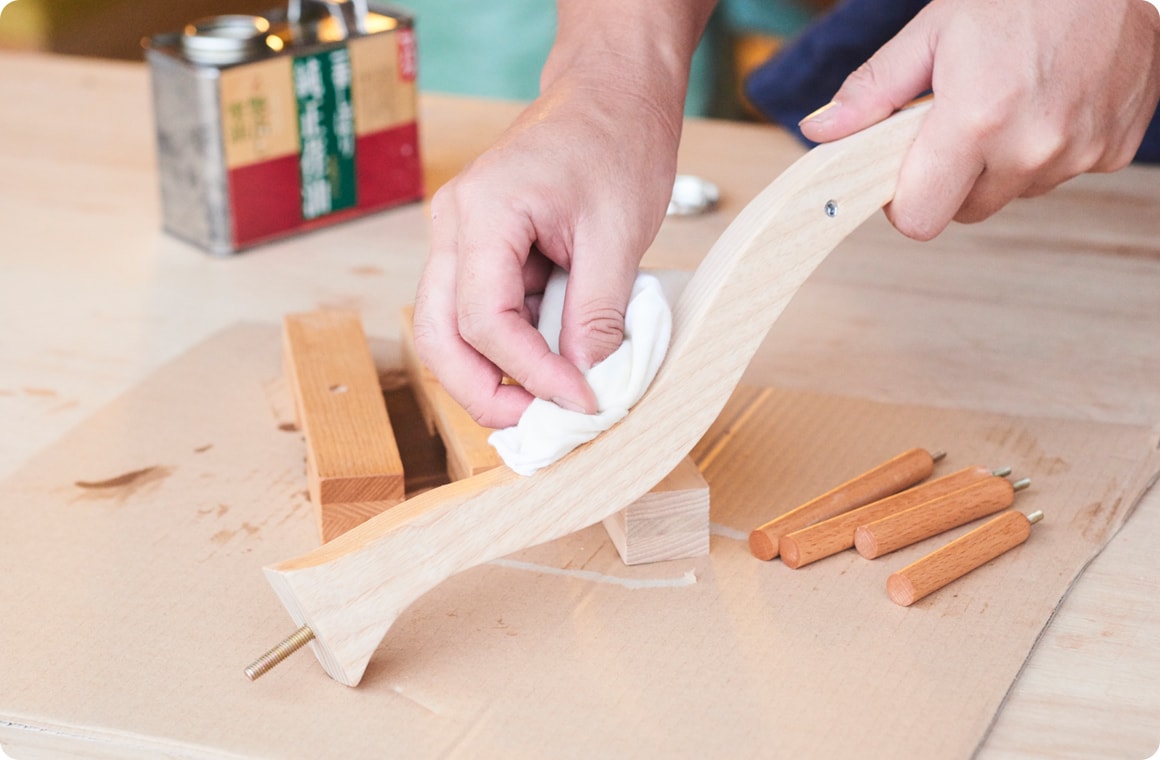 最後に塗装をして作業完了