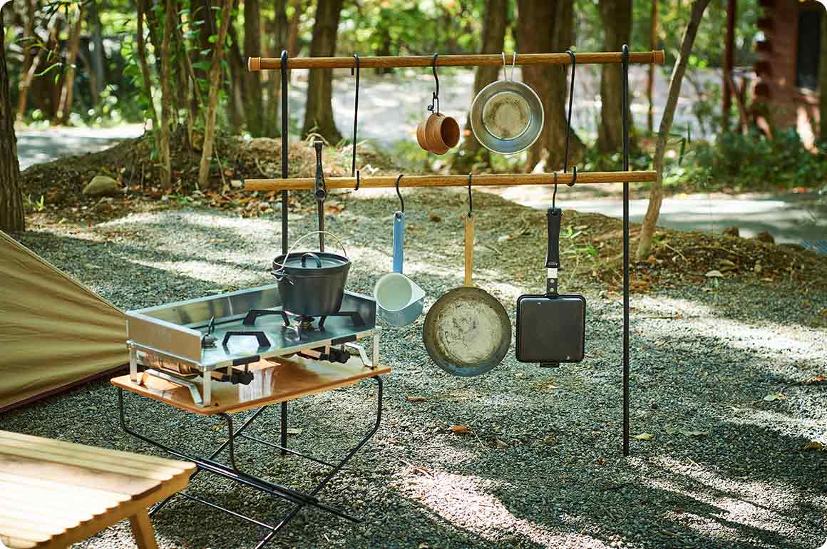 「あったらいいな」の発想をもとにDIYをするのってワクワクするし、それがとても使いやすかったらキャンプの楽しみはますます尽きません