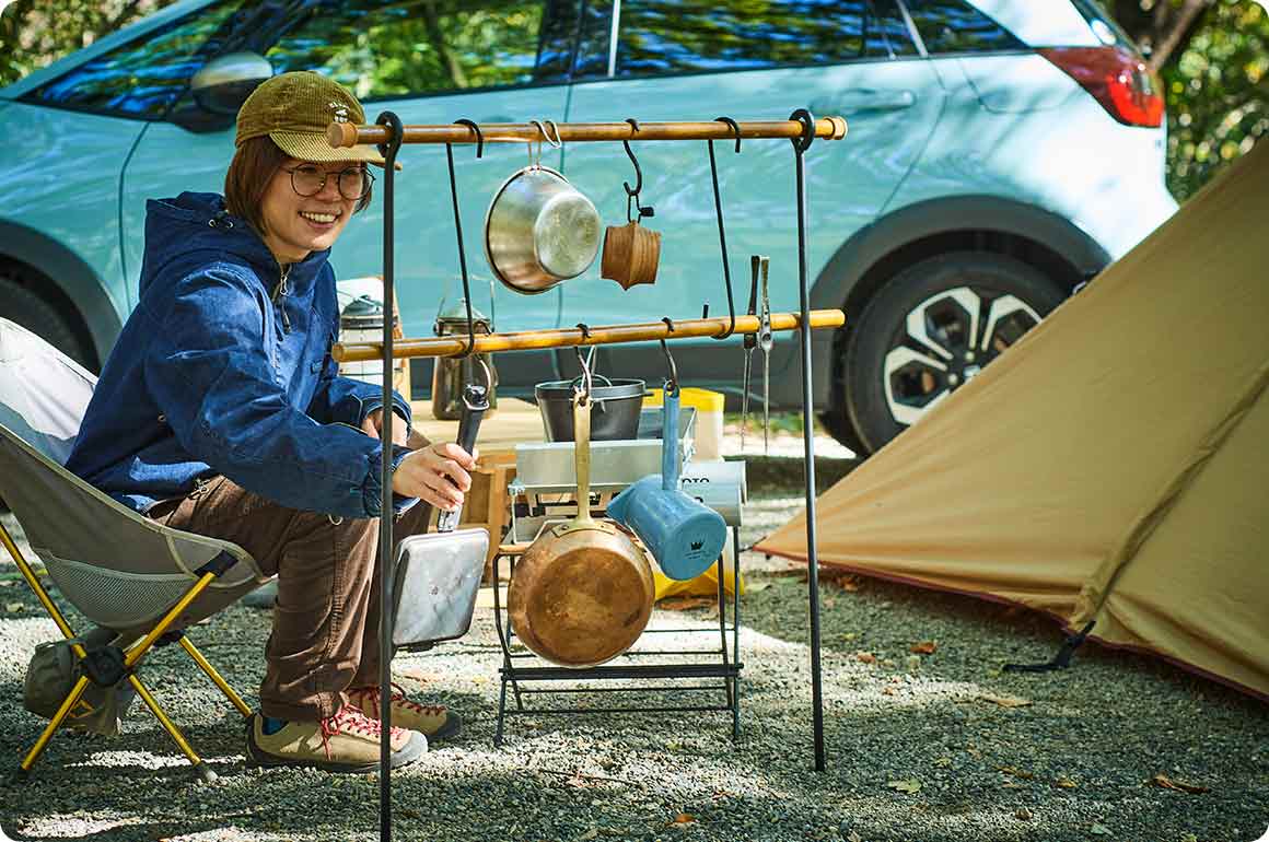 「あったらいいな」の発想をもとにDIYをするのってワクワクするし、それがとても使いやすかったらキャンプの楽しみはますます尽きません