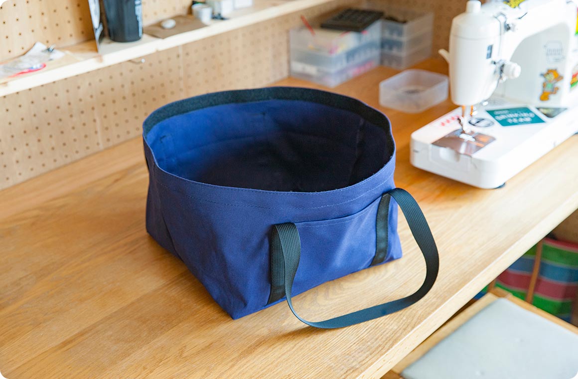 これでトートバッグはできあがり