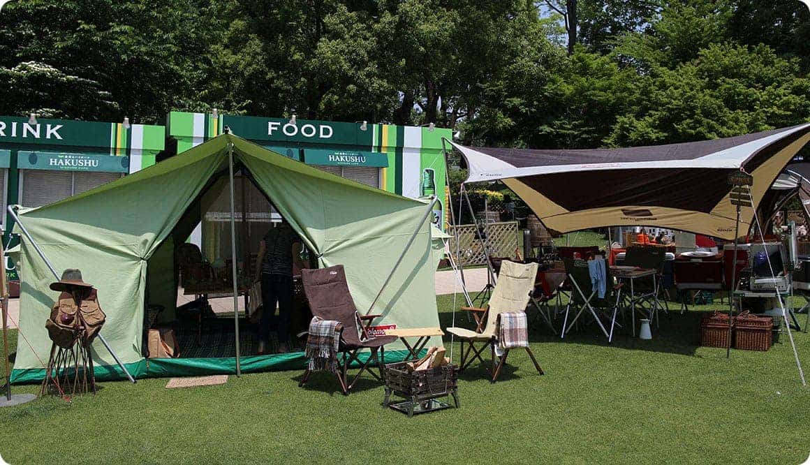 快適性を重視したキャンプスタイル