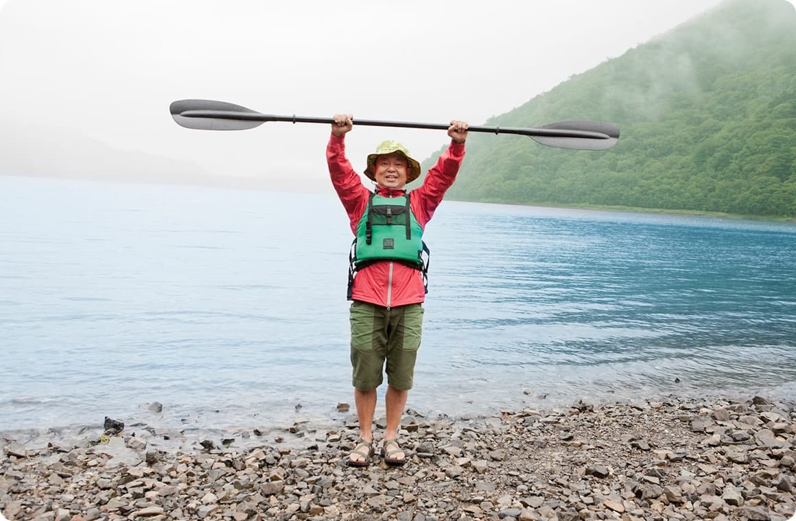パドルの持ち方