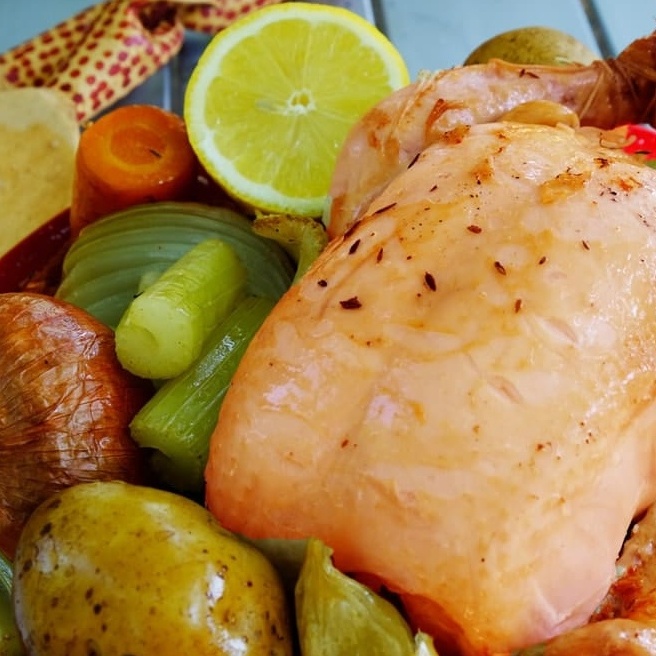 丸鶏のローストチキンの美味しい作り方