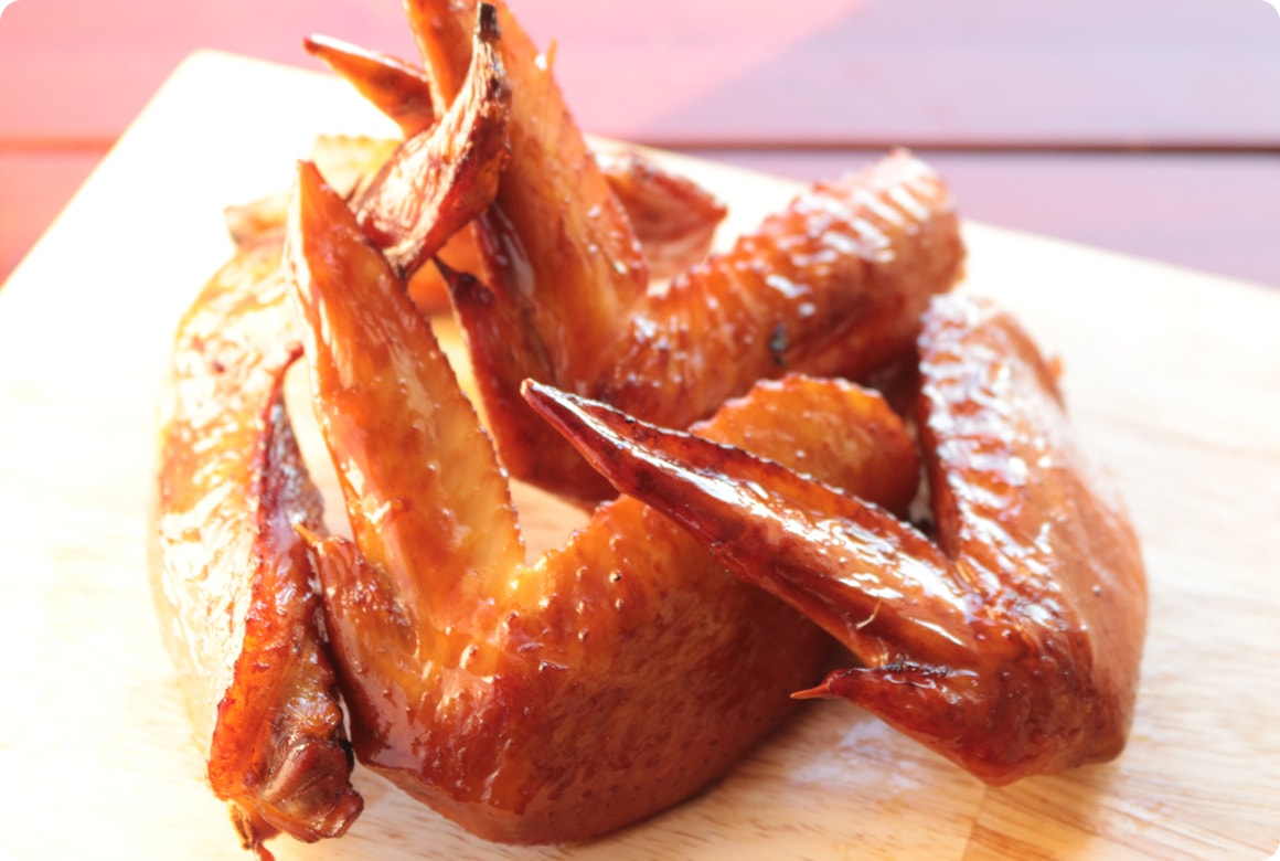 できあがったスモークチキン