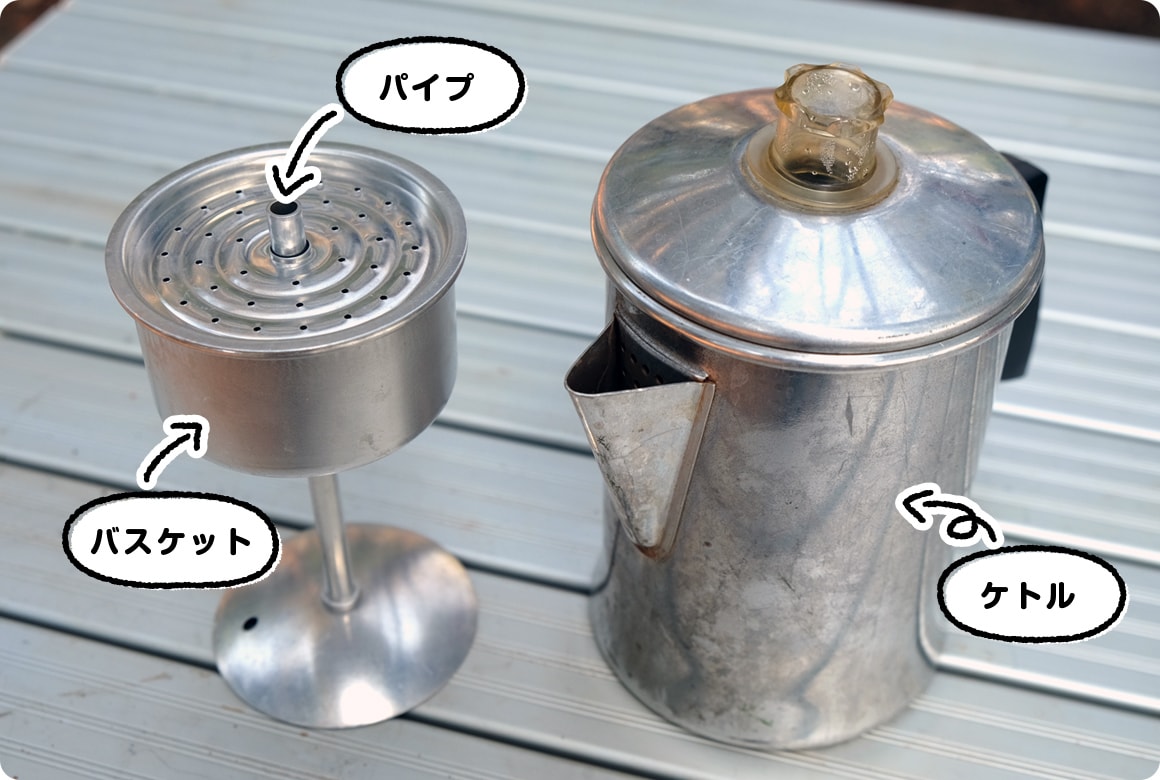 アウトドア用パーコレーター