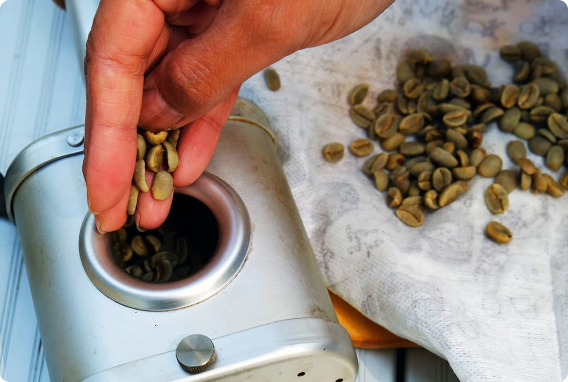 焙煎にとりかかりましょう