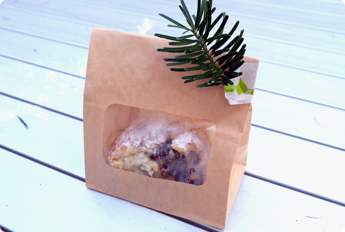 余ったらラップで包んで持ち帰る