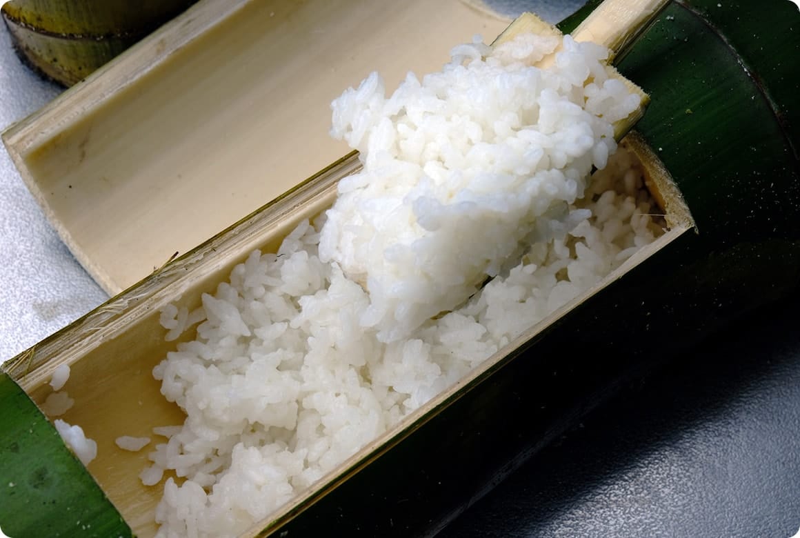 ふんわり竹の香りが漂うごはん