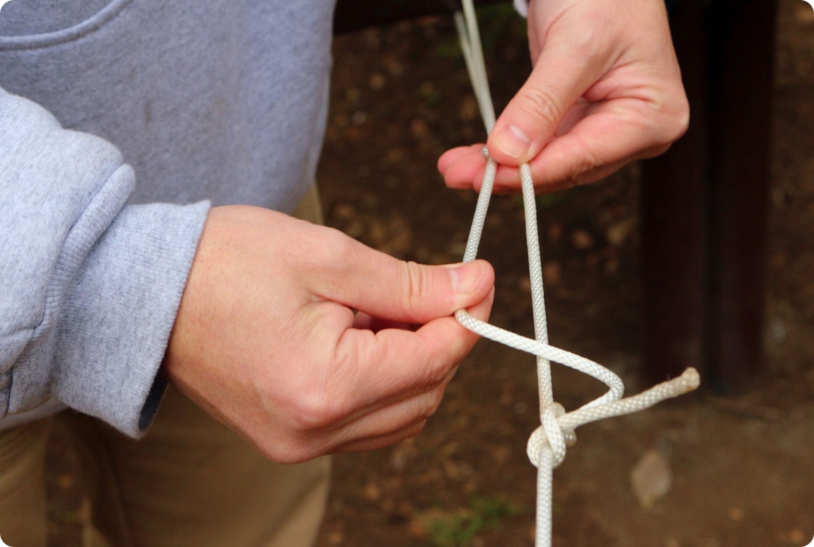 ロープの長さを調整