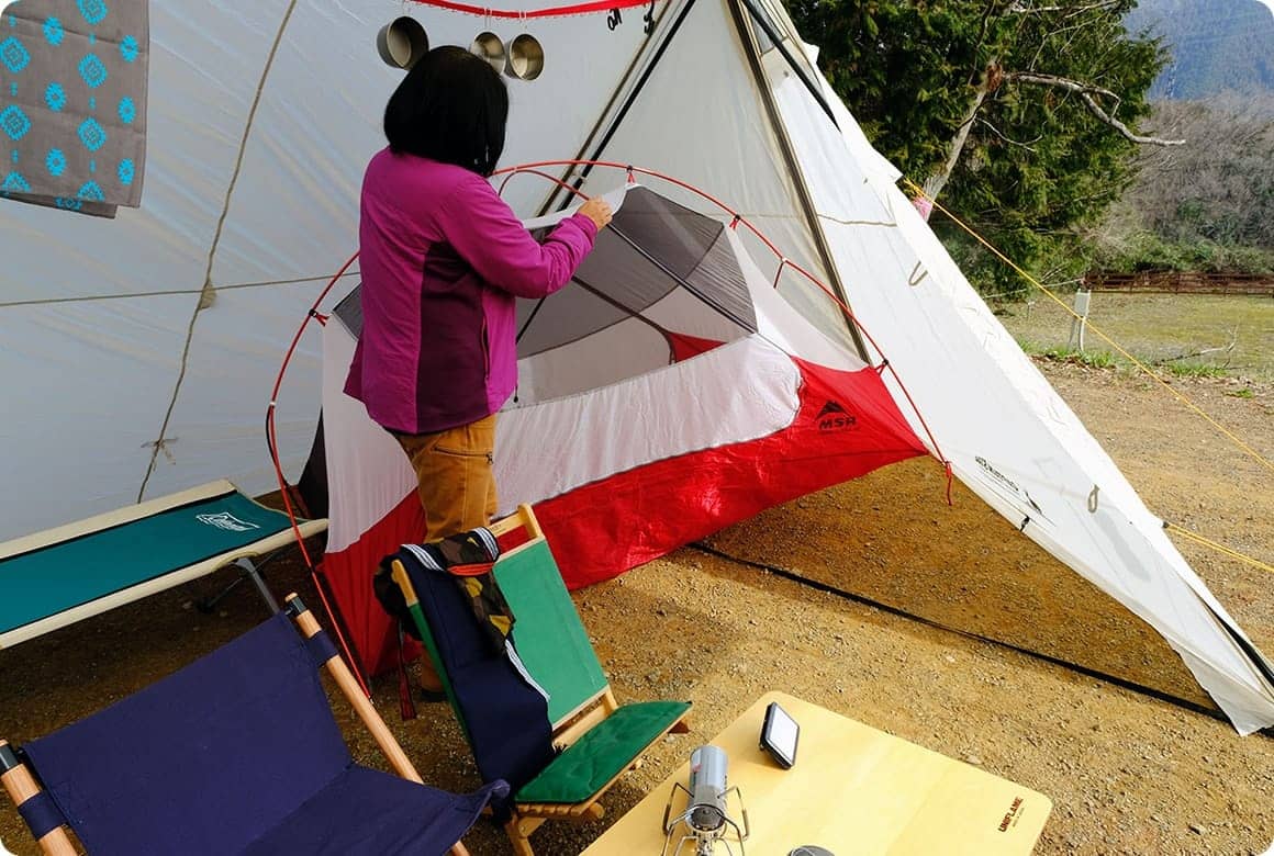 設営・撤収が楽にできる