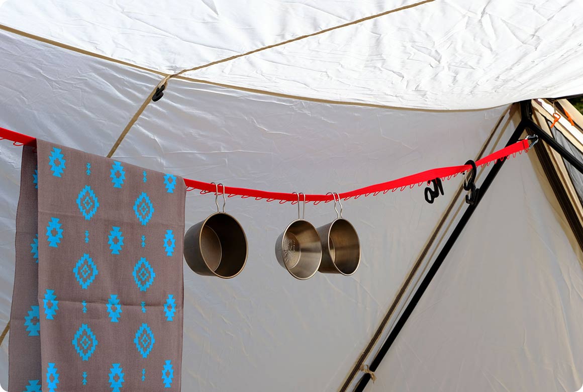 ベンチレーターを開放して通気性を確保