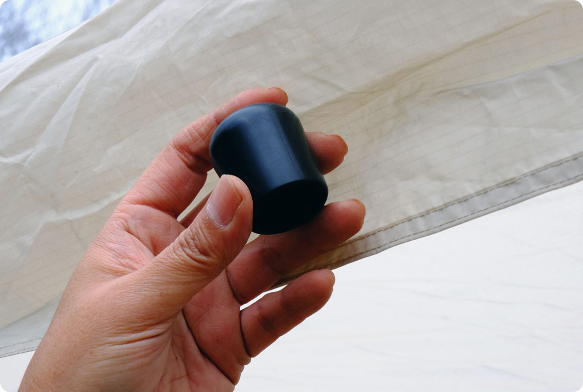 ハトメがないパネルに溝を作る方法