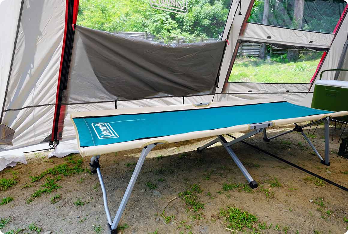 Tips1. コットやハンモックを使う