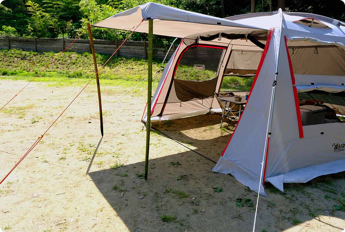 キャンプ場のスタッフに相談