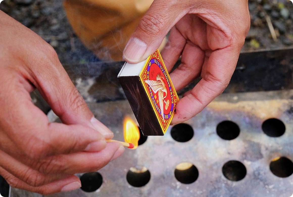 マッチは湿気や水濡れに強いものが頼りになる