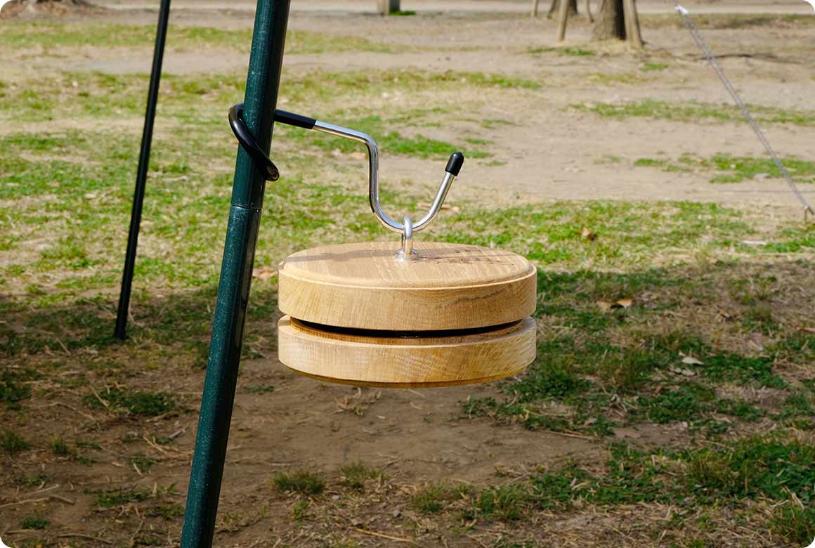 ランタン用のフックは小物掛けに